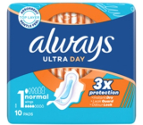 Always Ultra Day Normal Damenbinden mit Flügeln 10 Stück
