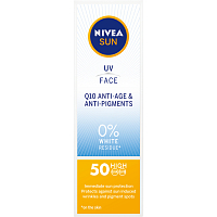 Nivea Sun OF 50 Q10 UV & Gesicht Sonnencreme gegen Falten, 50 ml