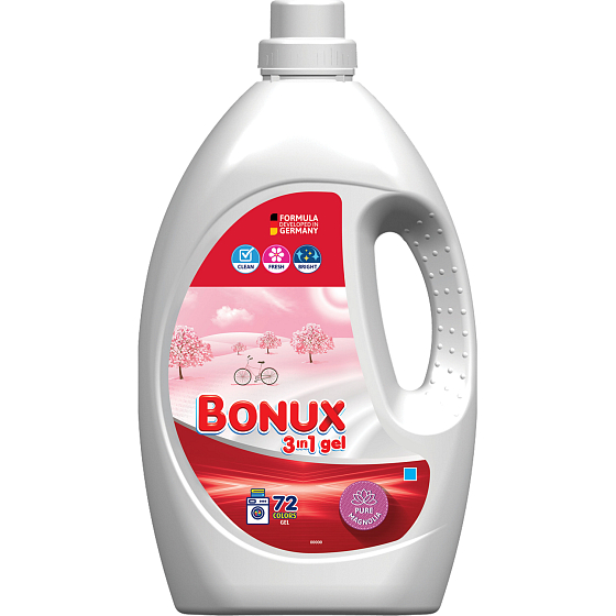 Bonux Color Pure Magnolia Waschgel, 72 Wäschen, 3,6 l