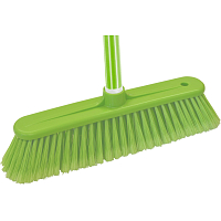Spokar 5151 farbiger Besen mit Holzstiel, gespaltene synthetische Fasern PET, 120 cm