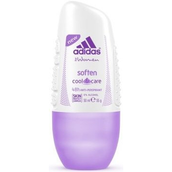 Adidas Cool & Care 48h Soften Ball Antitranspirant Deodorant Roll-On für Frauen 50 ml