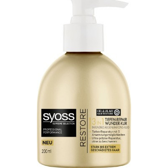 Syoss Supreme Selection Stellen Sie die tiefe intensive Regeneration der Haarbehandlung 200 ml wieder her