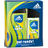 Adidas mach dich bereit! für ihn parfümiertes Deodorantglas 75 ml + Duschgel 250 ml, Kosmetikset