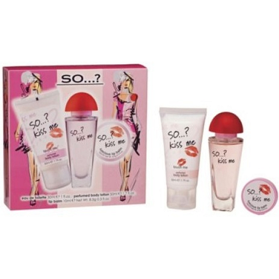 DAMIT…? Küssen Sie mich Eau de Toilette 30 ml + Körperlotion 50 ml + Lippenbalsam 10 ml, Kosmetikset