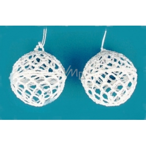 Häkeln Sie Weihnachtsdekorationen (2 Flaschen) 6 cm