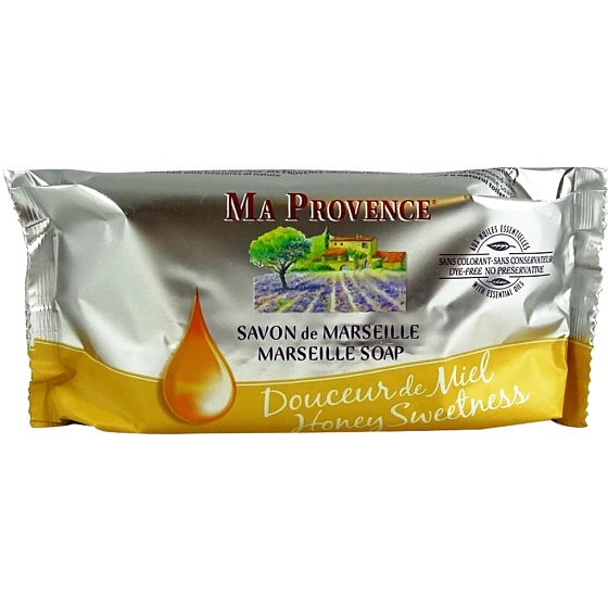 Ma Provence Bio Goldener Honig echte Marseille Toilettenseife 200 g