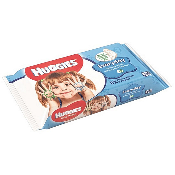 Huggies Everyday Nassreinigungstücher für Kinder 56 Stück