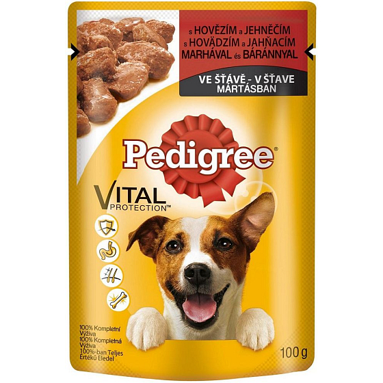 Pedigree Vital Protection mit Rind- und Lammfleisch im Saftbeutel 100 g
