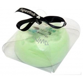 Duftende appleliscious Glycerine Massage Seife mit einem Schwamm gefüllt mit dem Duft von DKNY Green Apples in hellgrün 200 g