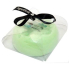 Duftende appleliscious Glycerine Massage Seife mit einem Schwamm gefüllt mit dem Duft von DKNY Green Apples in hellgrün 200 g
