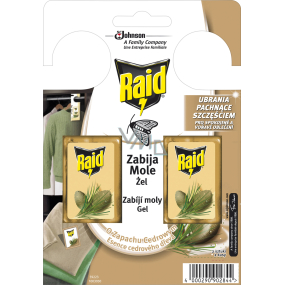 Raid Haken gegen Kleidermotten mit Zedernholzduft, 2 Stück