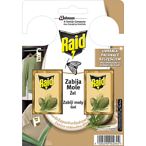 Raid Haken gegen Kleidermotten mit Zedernholzduft, 2 Stück