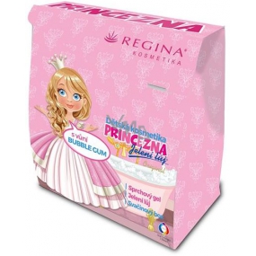 Regina Princess Duschgel für Kinder 250 ml + Lippenbalsam 2,3 g + Snackbox, Kosmetikset