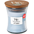 WoodWick Soft Chambray - Reinigen Sie die Duftkerze aus Leinen mit einem Docht aus Holz und einem Glasdeckel von 275 g