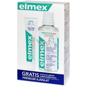 Elmex Sensitive Plus Mundwasser 400 ml + Sensitive Zahnpasta 75 ml, Duopack