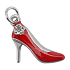 Yankee Candle Charming Scents Metallanhänger in Form eines roten Schuhs für einen Autoanhänger High Heel