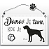 Nekupto Haustiere Holzschild Pointer 155 x 98 x 5 mm