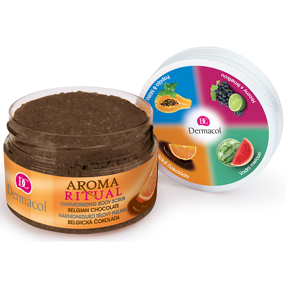 Dermacol Aroma Ritual Belgische Schokolade, die das Körperpeeling harmonisiert 200 g