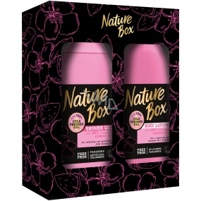Nature Box Mandelduschgel 385 ml + Körperlotion 385 ml, Kosmetikset