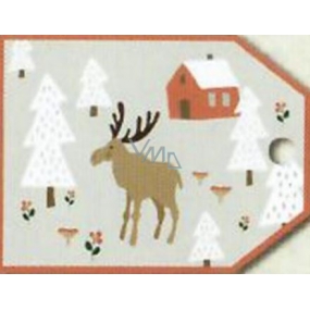 Nekupto Weihnachtsgeschenkkarten Rentier 5,5 x 7,5 cm 6 Stück
