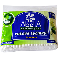 AbellA Premium ECO Wattestäbchen Beutel, 200 Stk