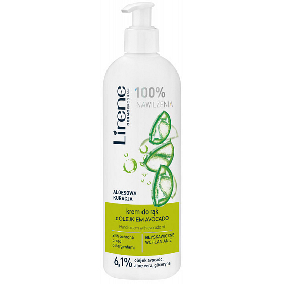 Lirene Aloe Vera und Avocadoöl Handcremespender 180 ml