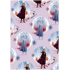 Ditipo Geschenkpapier 70 x 200 cm Weihnachten Disney Anna und Elsa im Kreis hellviolett