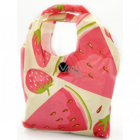 Nekupto Einkaufstasche faltbar Melonen und Erdbeeren 33 x 39 cm