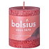 Bolsius Rustikale Kerze rot Zylinder 68 x 80 mm