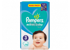 Pampers Active Baby Größe 3, 6-10 kg Windelhöschen 66 Stück