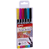 Apli Brush Marker Pinselmarker mit zwei Spitzen 6 Stück, Set