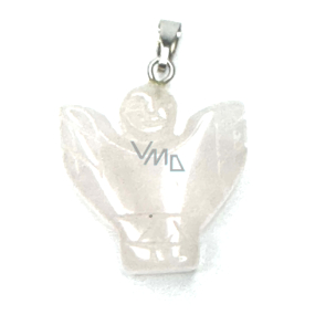 Engelsquarz, Engelsflügel Anhänger Naturstein handgeschliffen 25 x 21 x 5 mm, der perfekte Heiler Engelsquarz, Engelsflügel Anhänger Naturstein handgeschliffen 25 x 21 x 5 mm, der perfekte Heiler