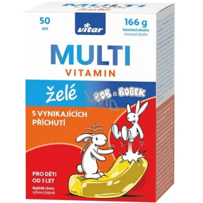 Vitar Kids Multivitamin-Gelee Nahrungsergänzungsmittel für Kinder 50 Stück