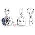 Charms Sterling Silber 925 Marvel Star Wars Lichtschwert 2in1, Armband Anhänger