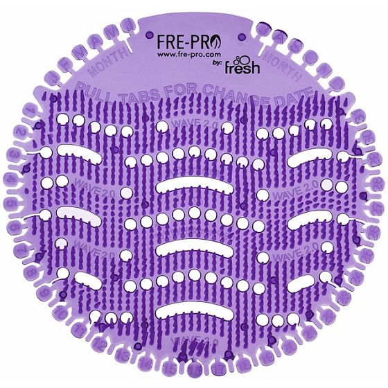Fre Pro Wave 2.0 Lavendelduft-Urinalsieb lila 19 × 20,3 × 1,9 cm 54 g 2 Stück, Duopack