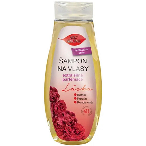Bione Cosmetics Love Haarshampoo mit extra starkem Parfüm 300 ml