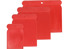 Spokar Satz von Spachteln, Kunststoff, 5 - 7,5 - 10 - 12 cm, 4 Stück