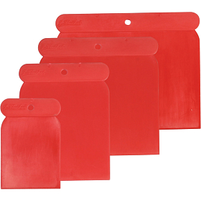 Spokar Satz von Spachteln, Kunststoff, 5 - 7,5 - 10 - 12 cm, 4 Stück