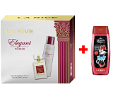 LA RIVE ELEGANT WOMAN Parfümwasser 100 ml + Deodorant Spray 150 ml, Geschenkset für Damen + La Rive 2in1 Duschgel Minie 250 ml ZUSÄTZLICH