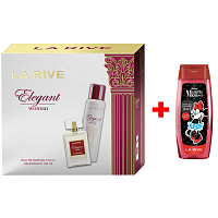 LA RIVE ELEGANT WOMAN Parfümwasser 100 ml + Deodorant Spray 150 ml, Geschenkset für Damen + La Rive 2in1 Duschgel Minie 250 ml ZUSÄTZLICH