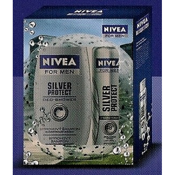 Nivea Men Silver Protect Antitranspirant 250 ml + Duschshampoo 250 ml Kosmetikset