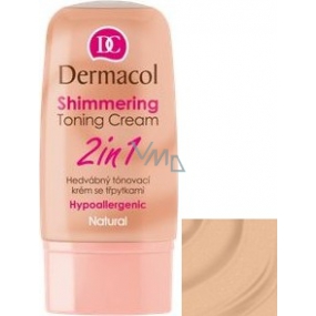 Dermacol Shimmering Toning Cream 2in1 Natürliche Toning Cream 30 ml