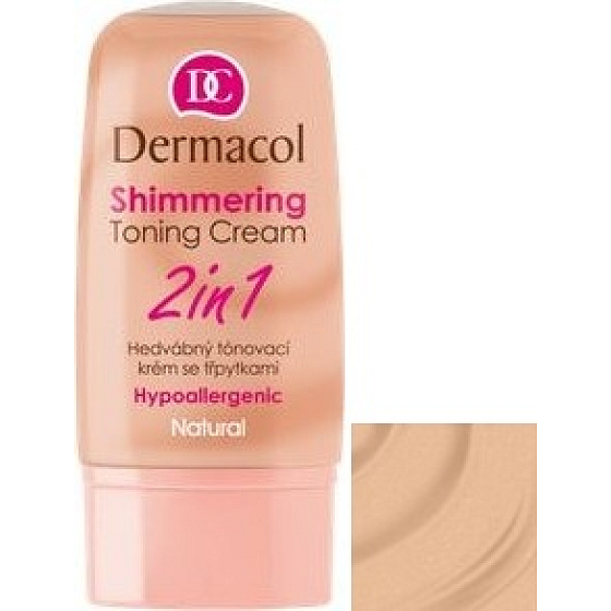 Dermacol Shimmering Toning Cream 2in1 Natürliche Toning Cream 30 ml
