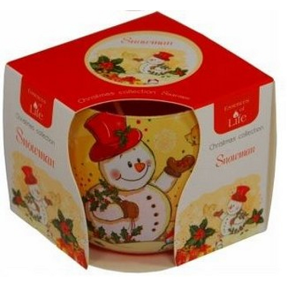 Essences of Life Schneemann Duftkerze im Glas 100 g