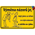 Nekupto Humorous Sign Meinungsaustausch 15x10 cm 1 Stück