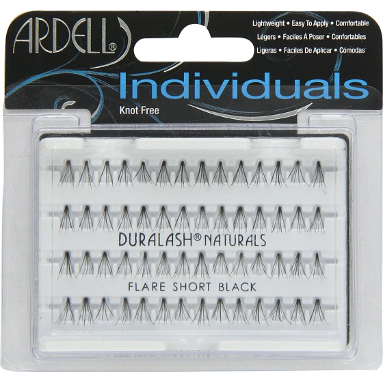 Ardell Duralash Naturals Flare Short Schwarz Kunstklebebündel schwarz 56 Stück