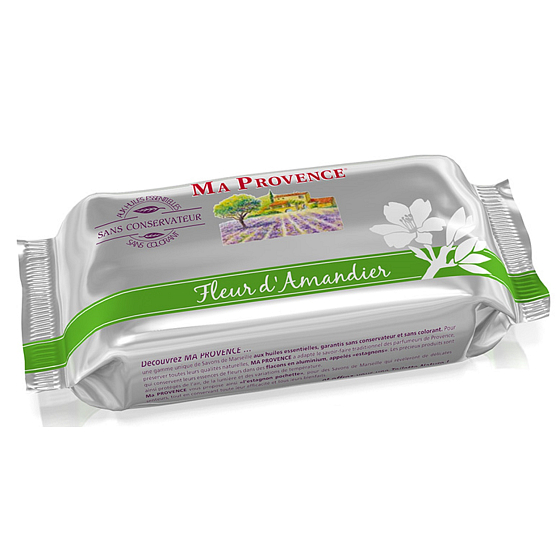 Ma Provence Bio Mandelblüten echte Marseille Toilettenseife 200 g