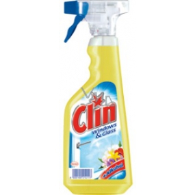 Clin Floral mit Duftblumenreiniger für Fenster und Glaspistole 500 ml Sprühgerät