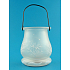 Glaslaterne mit LED-Licht 9,5 cm