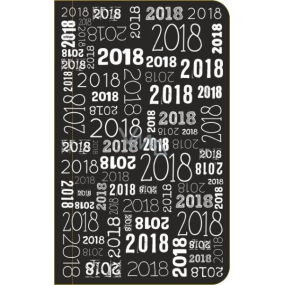 Albi Diary 2018 Tasche wöchentlich Schwarz mit Jahr 9,5 cm × 15,5 cm × 1,1 cm